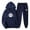 Navy winter 2 piece sets, variant on Cyber&Monday Deals Usmixi Deals Womens Hoodies Sets Jogger Pants 2 Piece Outfits Set for Women Trendy ECH Print Hooded Sweatshirt Sweatsuits Set with Pocket Plus Size Casual Lounge Sets Fall Saving