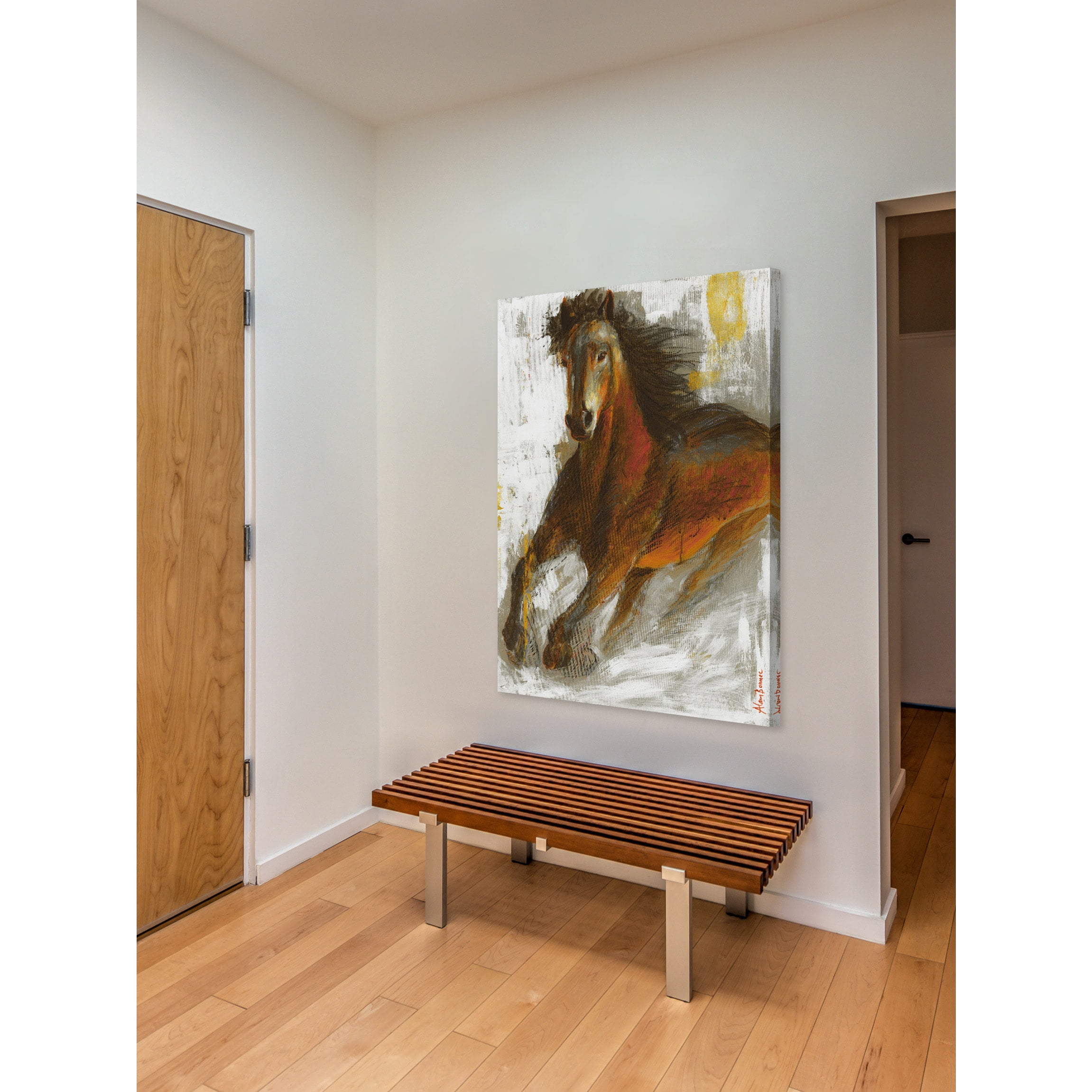 "Wild Fire" Painting Print on Wrapped Canvas