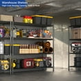 thumbnail image 3 of 4-Tier Adjustable Heavy Duty Steel Wire Rack 59.6"x24"x72.2", 3 of 7
