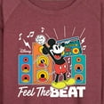 thumbnail image 3 of Disney - Mickey Feel The Beat - Women's Lightweight French Terry Long Sleeve Shirt, 3 of 5