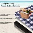 thumbnail image 4 of Manta de Picnic Extra grande, mantas plegables impermeables, estera de Picnic de guinga para playa, Camping, 1 ud., 4 of 4