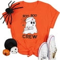 CHANGMOO Womens Plus Size Halloween Shirts Cute Ghost TShirt Halloween