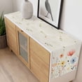 thumbnail image 4 of Watercolor Wildflowers Table Runner - 90 Inch Long, Kitchen Dining Table Runner Dresser Scarves, Farmhouse Country Botanical Flowers Farmhouse Decor for Coffee Tables Wedding Party Banquet, 4 of 8