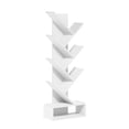 thumbnail image 5 of Furinno 7-Tier Tree Book Shelf with Bottom Shelf, White Bookshelf, Tree Bookcase, 8.4 x 16.9 x 46.2, for Living Room, Bedroom, Home Office, Plain White, 5 of 5