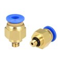 thumbnail image 1 of Unique Bargains 5 Pcs PC4-M5 Tube Pneumatique Raccord Rapide Filetage od 5/32 Pieds Connecteur de Tuyau à une Touche, 1 of 4