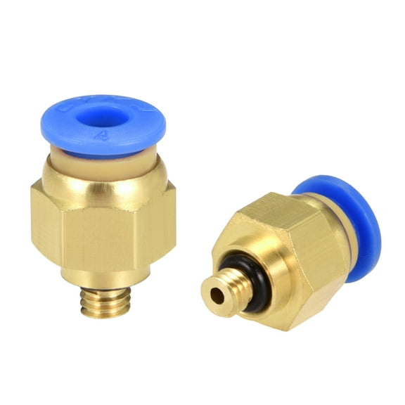 5 Pcs Straight Quick Fitting 5/32" Thread M5 One Touch Hose Connector