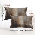 thumbnail image 5 of Throw Pillow Covers Modern Home Art Decor, 12 x 20 Inches Set of 2 Abstract Oil Painting Pillowcases for Bedroom, Living Room, Cushion Couch Sofa, Brown Grey Beige, 5 of 6