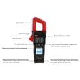 thumbnail image 4 of UNI-T UT202S Clamp Meter 9999 Counts Handheld Digital Clamp Type Multimeter Multifunctional Voltmeter Ammeter Live Line Recognition Continuity Diode Hertz Temperature Tester NCV Universal Meter, 4 of 8