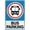 Warning Sign 1, variant on Bus Zone (Left Arrow) Aluminum Metal Sign - 8"x12" Warning Signage with Symbol, Indoor Outdoor Use, Traffic Decor