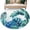 Teal, variant on Blue Teal Leaves Round Area Rug 7Ft Washable Circle Rugs for Dorm Laundry Room, Summer Botanical Watercolor Leaf Non-Slip Carpet Floor Mats Indoor Outdoor Carpet Runner Aesthetic Home Decor