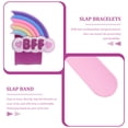 thumbnail image 3 of Shisuyan Kids Party Favors Slap Bracelets Assorted Color 8Pcs 8.5x1.7In, 3 of 9