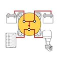 thumbnail image 3 of New Knob Marine Battery Switch 32v 350a Isolating Switch For Dual Battery, 3 of 5