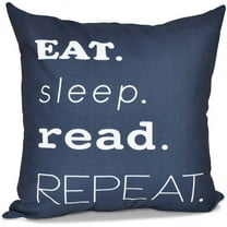 Simply Daisy 16" x 16" My Mantra Word Print Pillow