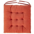 thumbnail image 2 of Wonder Miracle Paquete De 4 Cojines De Asiento/Cojín De Silla Para Sillas De Comedor, Silla De Oficina, Piso, Apto Para Lavado A Máquina Y Secadora (Franela De 16.0 In A 16.0 In, Zanahoria), 2 of 5