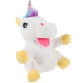thumbnail image 3 of Marionetas de mano de unicornio, animales de peluche, marionetas de mano para contar historias, marionetas de dibujos animados, juguete, 3 of 7