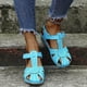 thumbnail image 5 of Moda Mujer Slide Hollow Out Sandalias cómodas Slope Heel Beach Casual Shoes Wmkox8yii  sa604, 5 of 9