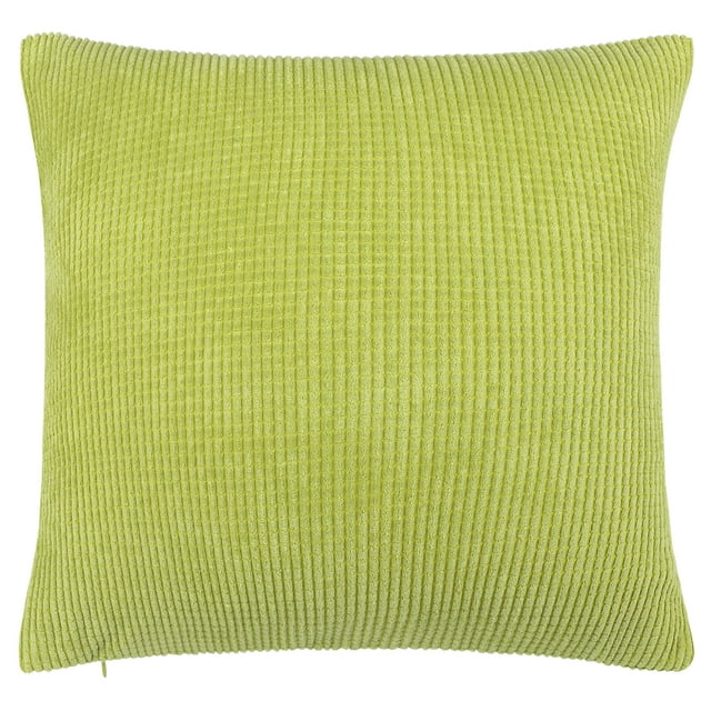 Unique Bargains Soft Corduroy Corn Striped Decorative Throw Pillow Cover