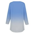 thumbnail image 4 of Long Sleeve Shirts For Women 3/4 Length Sleeve Tops Spring Neck Casual Print Tunic T Shirts Three Quarter Length Tops Womens Long Sleeve Tops, 4 of 5