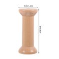 thumbnail image 2 of Raindrops Set of 2 Wooden Sewing Spools Beige Vintage Style Cylindrical Thread Holders for Craft Projects, 2 of 8