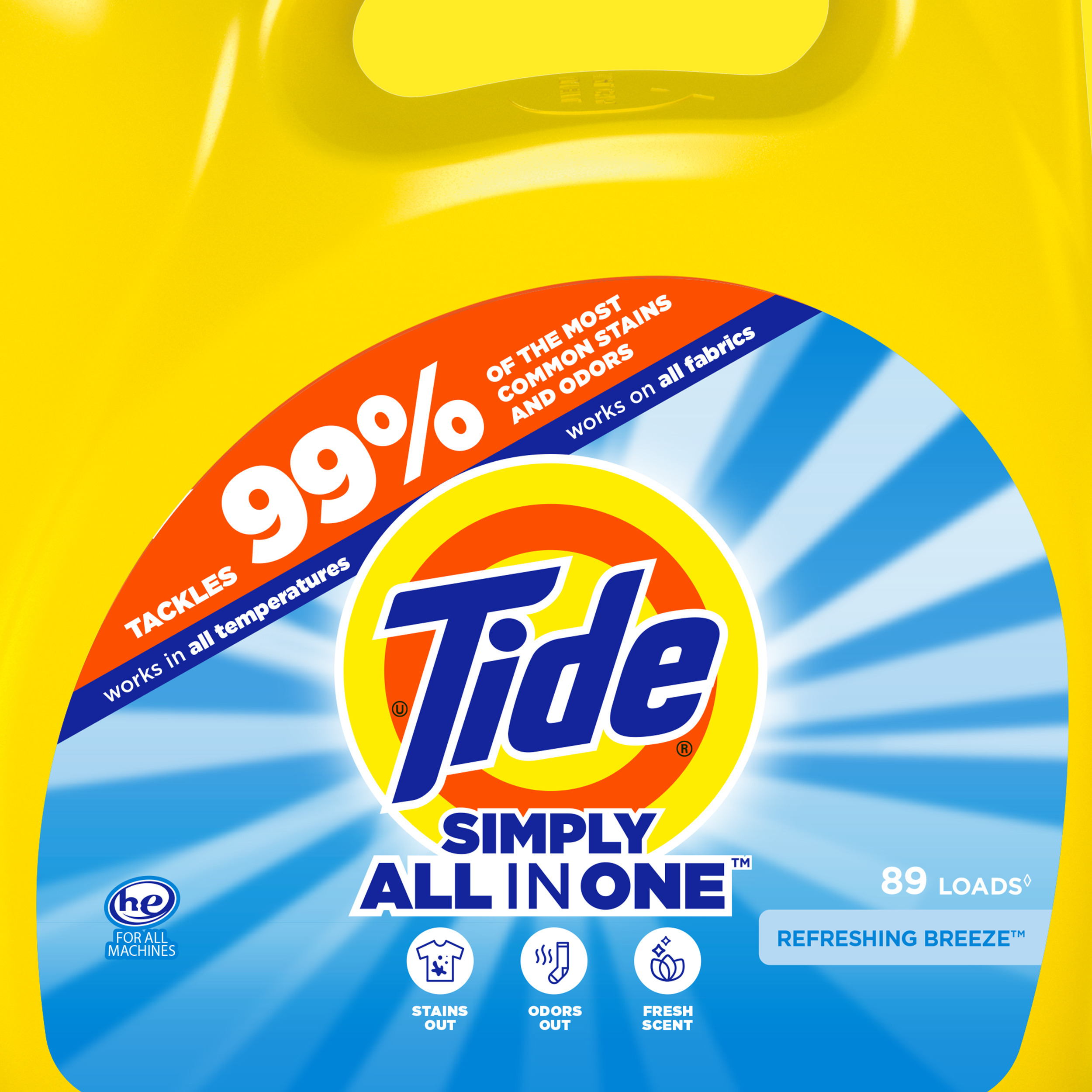 Tide Simply Refreshing Breeze, 89 Loads Liquid Laundry Detergent, 128 fl oz - image 3 of 7