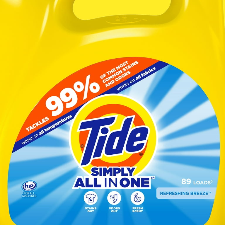 128 fl. oz. Simply Clean and Fresh Refreshing Breeze Scent Liquid Laundry  Detergent (89-Loads)