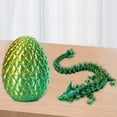 thumbnail image 4 of Crystal Dragon Fidget Figuras coleccionables 3D Impreso Dragón articulado 8.7 en Regalo de dragón articulado dado en el cumpleaños, 4 of 8