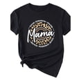 thumbnail image 2 of Anbech Leopard MAMA Shirt for Womens Graphic Tshirts Short Sleeve Mother's Day Causal Summer Tops, 2 of 3