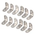 thumbnail image 1 of 12 piezas 30x30 mm junta de soporte de esquina de metal soporte de ángulo recto plateado, 1 of 5