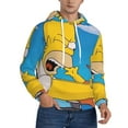 thumbnail image 2 of Simpsons Trendy Cartoon Men'S Fleece Hooded Hoodie, hoodies for women men with pockets,Fall Fashion 2025 Pullover Sweaters Winter Clothes, 2 of 9