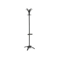 Alba Cleo Coat Stand, Stand Alone Rack, Ten Knobs, Steel/Plastic, Black