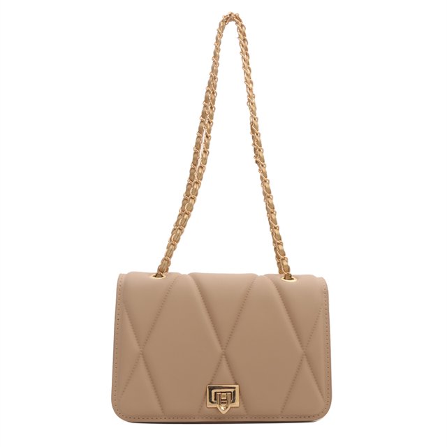 Bolso de hombro con solapa de PU para mujer, bolso cuadrado de moda, color sólido para viajes al aire libre
