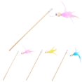 thumbnail image 2 of Kitten Feather Wand Interactive Beaded Funny Cat Bell Wand Kitten Teaser Toy, 2 of 10