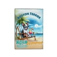 thumbnail image 2 of Boston Terrier Hello Summer Beach Theme with Sunglasses and Tropical Cocktail Travel Passport Wallet Gentleman Dog Lover Gifts PU Leather Passport Holder Cover - 00009, 2 of 5