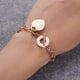 thumbnail image 2 of Pulsera de acero de titanio de moda para mujer con cadena en forma de O y letras de amor 4:23 pulsera de acero inoxidable, 2 of 6