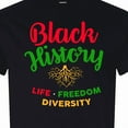 thumbnail image 4 of Inktastic Black History Life Freedom and Diversity T-Shirt, 4 of 5