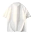 thumbnail image 5 of pstuiky camisetas de hombre, Blusa informal de manga corta con cuello vuelto y color liso para hombre camisetas de hombre l, 5 of 5