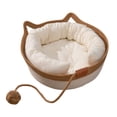thumbnail image 1 of kurtrusly Hand Woven Natural Cotton Rope Cat Bed For All Seasons Space Saving Washable And Foldable Frame With pill L, 1 of 6