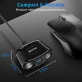 thumbnail image 3 of BESTEK Cigarette Lighter Splitter Adapter - 150W Car Charger Adapter with 2-Socket Dual 12v Splitter QC3.0 DC Cigarette Outlet and USB-C PD30W Car Charger Super Fast Charger, 3 of 7