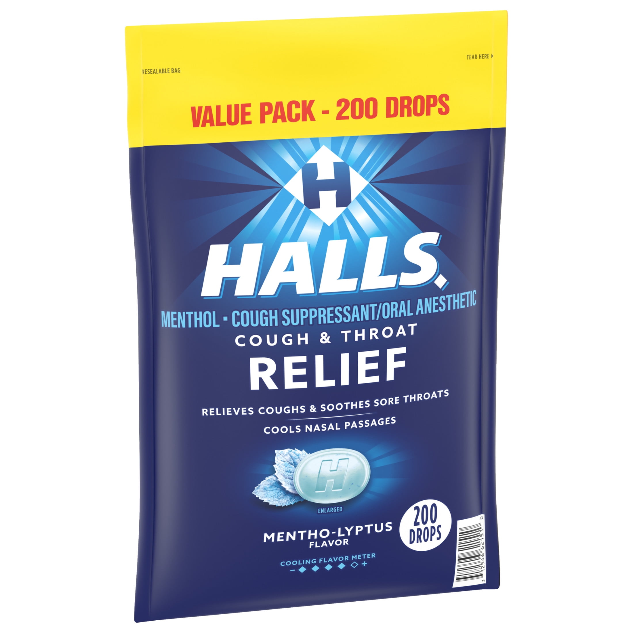 HALLS Relief Variety Pack, Cherry and Mentho-Lyptus Cough Drops, 2 Value Packs (400 Drops)