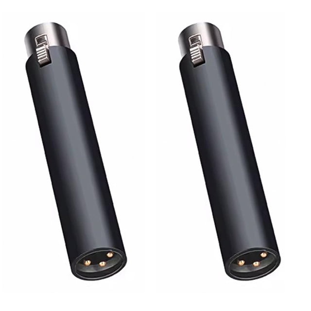2X Microphone 48V Préamplificateur Dynamique pour DM1 28DB Gain Micro Amplificateur pour Microphones à Ruban Dynamiques et Passifs, 2 x Microphones Préamplificateur, Noir