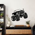 thumbnail image 2 of Monster Truck Stunt Wheels Trucks Ride Toy Car Wall Sticker Art Decal for Girls Boys Room Bedroom Nursery Kindergarten House Fun Home Decor Stickers Wall Art Vinyl Decoration Size (18x20 inch), 2 of 3