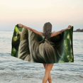 thumbnail image 6 of Orinice Sloth Quick Dry Bath Towel 27.5x55in Ultra-Fine Fiber Towel with Vibrant Colors Tropical Print Easy Folding for Travel 55x27.5in, 6 of 7