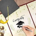 thumbnail image 5 of 1/2/3Pcs 2025 Graduation Guestbook Alternative(Black & Gold & Red),11.81" Congrats Graduation Party Decorations,Congrats Grad Party Board for High School College Graduation Gifts ., 5 of 6