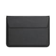 thumbnail image 1 of Injueey Bolsa de almacenamiento para portátil de cuero PU, reemplazo plegable portátil, resistente al agua, forro suave, Notebook, ordenador, Videojuegos y accesorios Negro, 1 of 6