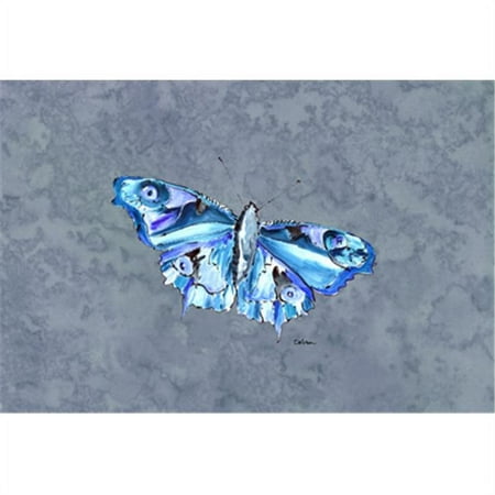 

Caroline s Treasures 8856PLMT Butterfly On Gray Fabric Placemat Multicolor