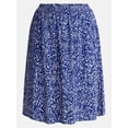 thumbnail image 5 of Terra & Sky Women’s Plus A Line Midi Skirt, Sizes 0X-5X, 5 of 5