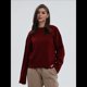 thumbnail image 4 of Suéteres de Gran Tamaño para Mujer, Suéter Grueso y Abrigado. Vino Tinto L, 4 of 10