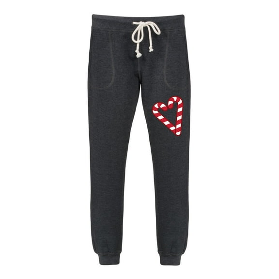 Instant Message - Candy Cane Heart - Ladies Jogger Pant