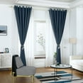 thumbnail image 5 of SPRING PARK Solid Color Window Curtain Curtains Drapes Living Room Blackout Home Decor, 5 of 7