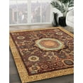 thumbnail image 3 of Ahgly Company Machine Washable Indoor Rectangle Abstract Saffron Red Area Rugs, 5' x 8', 3 of 7